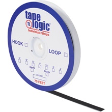 1 1/2" x 75' Black Loop Tape Logic® Individual Tape Strips image
