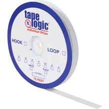 5/8" x 75' White Hook Tape Logic® Individual Tape Strips image