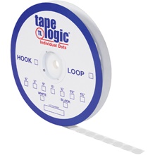 7/8" White Hook Tape Logic® Individual Tape Dots image