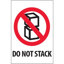 4 x 6" - "Do Not Stack" Labels image