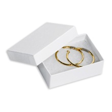 3 1/16 x 2 1/8 x 1" White Jewelry Boxes image
