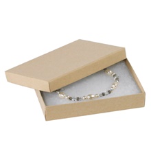 5 1/4 x 3 3/4 x 7/8" Kraft Jewelry Boxes image