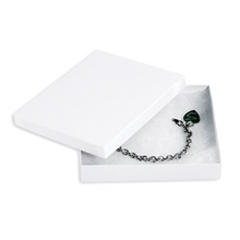 6 x 5 x 1" White Jewelry Boxes image