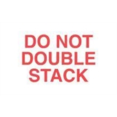 #DL1120  3 x 5"  Do Not Double Stack Label image