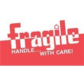 #DL1160  3 x 5"  Fragile Handle with Care Label image
