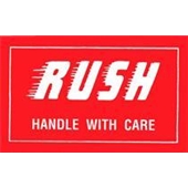 #DL1200  3 x 5"  Rush Handle with Care Label image