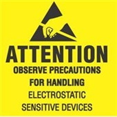 #DL9080  2 x 2 "  Attention Observe Precautions for Handling Label image