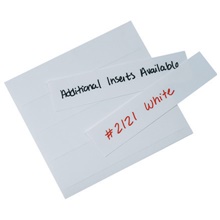 1 1/4 x 6" Plastic Label Holder Insert Cards image