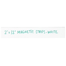 2 x 12" White Warehouse Labels - Magnetic Strips image