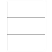 8 x 3 1/2" White Rectangle Laser Labels image
