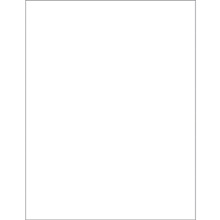 8 1/2 x 11" White Rectangle Laser Labels image