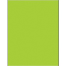 8 1/2 x 11" Fluorescent Green Rectangle Laser Labels image