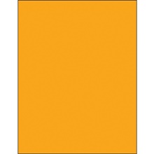 8 1/2 x 11" Fluorescent Orange Rectangle Laser Labels image