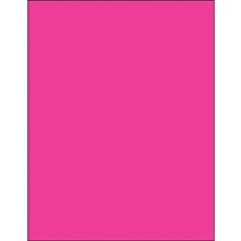 8 1/2 x 11" Fluorescent Pink Rectangle Laser Labels image