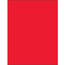 8 1/2 x 11" Fluorescent Red Rectangle Laser Labels image