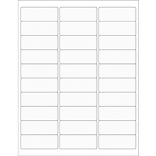 2 5/8 x 1" Clear Rectangle Laser Labels image