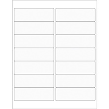 4 x 1 1/3" Clear Rectangle Laser Labels image