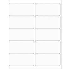 4 x 2" Clear Rectangle Laser Labels image