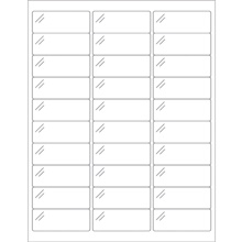 2 5/8 x 1" Pure Clear Rectangle Laser Labels image