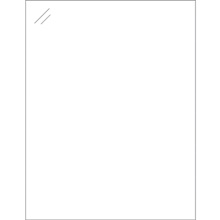 8 1/2 x 11" Pure Clear Rectangle Laser Labels image