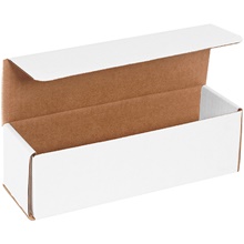 10 x 3 x 3" White Corrugated Mailers image