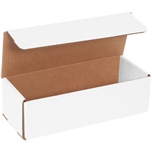 10 x 4 x 3" White Corrugated Mailers image