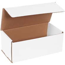 10 x 5 x 4" White Corrugated Mailers image