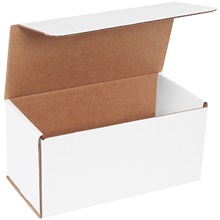 10 x 5 x 5" White Corrugated Mailers image