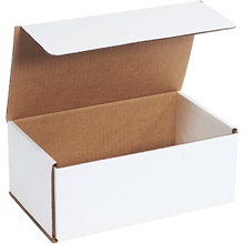 10 x 6 x 4" White Corrugated Mailers image