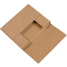 10 1/4 x 8 1/4 x 1 1/4" Kraft Easy-Fold Mailers image