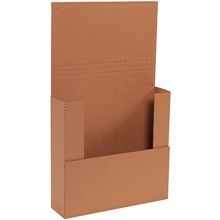 12 x 11 1/2 x 3" Kraft Easy-Fold Mailers image