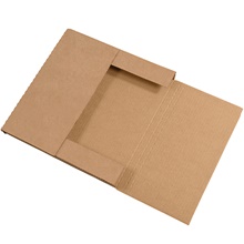 12 1/2 x 12 1/2 x 1" Kraft Easy-Fold Mailers image
