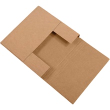 12 1/2 x 12 1/2 x 2 1/2" Kraft Easy-Fold Mailers image