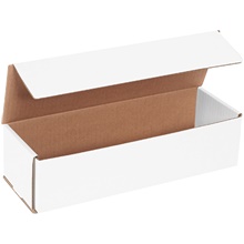 12 x 4 x 3" White Corrugated Mailers image