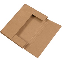 12 1/8 x 9 1/8 x 1" Kraft Easy-Fold Mailers image