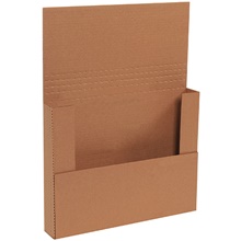14 1/4 x 11 1/4 x 2" Kraft Easy-Fold Mailers image