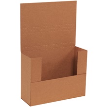11 1/8 x 8 5/8 x 4" Kraft Easy-Fold Mailers image