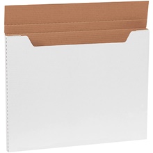 20 x 16 x 1" White Jumbo Fold-Over Mailers image