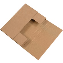 12 1/8 x 9 1/8 x 2" Kraft Easy-Fold Mailers image