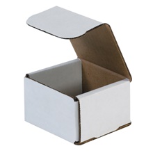 3 x 3 x 2" White Corrugated Mailers image