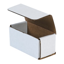 4 x 2 x 2" White Corrugated Mailers image