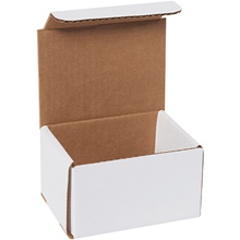 5 x 4 x 3" White Corrugated Mailers image