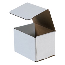 5 x 4 x 4" White Corrugated Mailers image