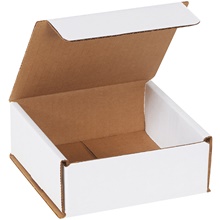 5 x 5 x 2" White Corrugated Mailers image