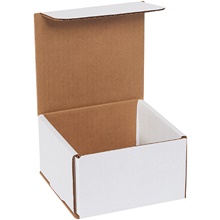 5 x 5 x 3" White Corrugated Mailers image