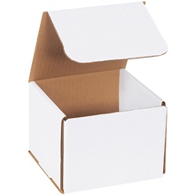 5 x 5 x 4" White Corrugated Mailers image