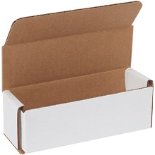 6 x 2 x 2" White Corrugated Mailers image