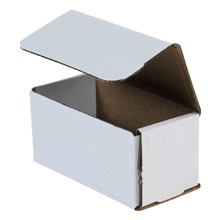 6 x 3 x 3" White Corrugated Mailers image