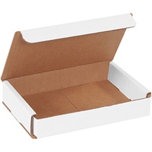 6 x 4 x 1" White Corrugated Mailers image