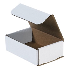 6 x 4 x 2" White Corrugated Mailers image